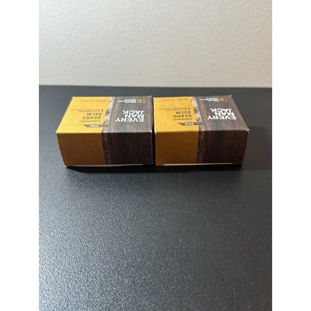 New Every Man Jack‎ Beard Balm Grooming Sandalwood Pack of 2